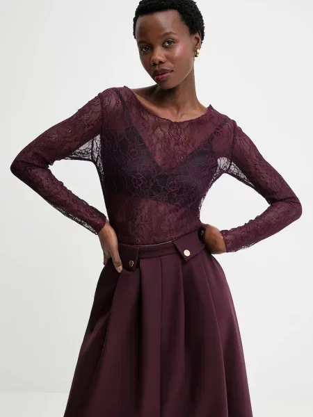 Блузка Answear.LAB бордовий