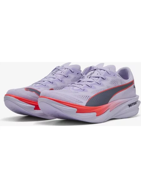Buty do biegania Puma Deviate NITRO Elite 4 liliowy czerwony 39 czarny