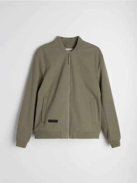 Sinsay Softshellová bomber bunda zelená
