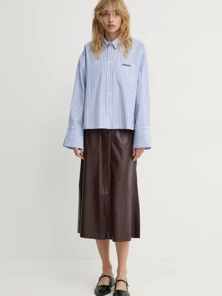 Koszula Claras relaxed z kołnierzykiem klasycznym niebieski