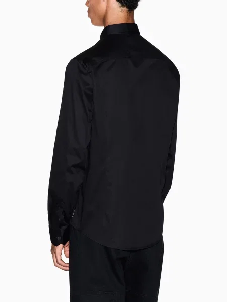 Классическая рубашка Armani Exchange черная