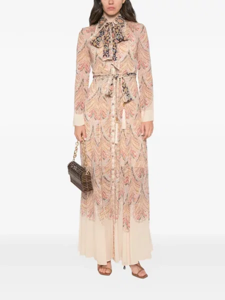 Rochie maxi Zimmermann cu funde cu model paisley