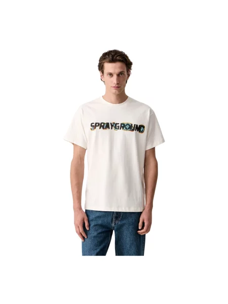 Koszulka Sprayground z nadrukiem biała