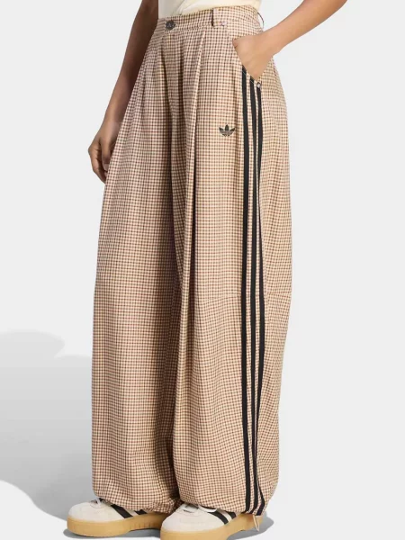 Adidas Originals nohavice dámske Checks béžová