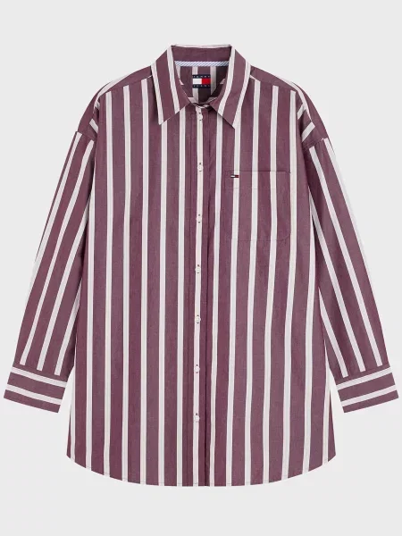Джинсовая рубашка Tommy Jeans в полоску