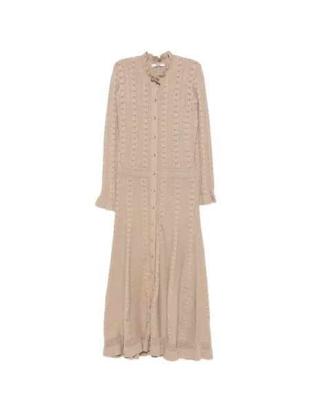 Rochie midi Maje tricotate cu volane