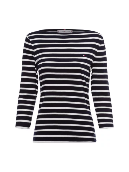 Tommy Hilfiger Koszulka Kobiety niebieski|biały S granatowa
