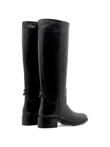 Botine Lottusse din piele negru
