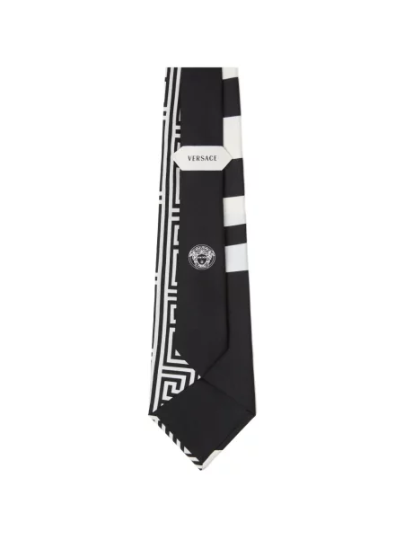 Cravată Versace de mătase negru