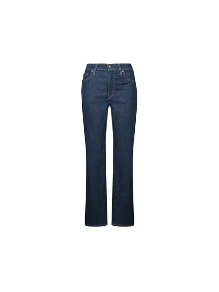 Ravne kavbojke Levi's® z visokim pasom modra