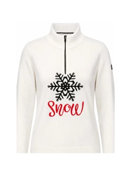 Sweter Newland wełniany biały