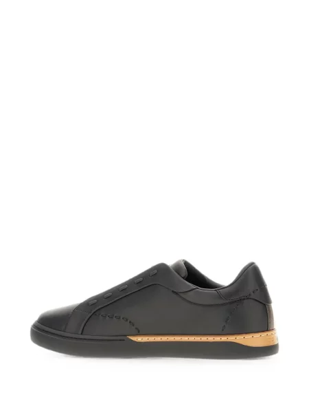 Chiloți Fendi din piele slip-on negru