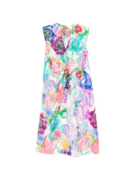 Rochie Jnby cu model floral cu imagine alb