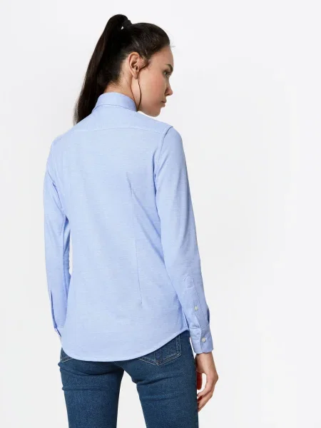 Polo Ralph Lauren Bluza Heidi svetlo modra / rjava / rdeča bela
