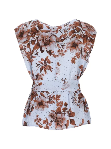 Bluză Marella cu model floral cu imagine albastru