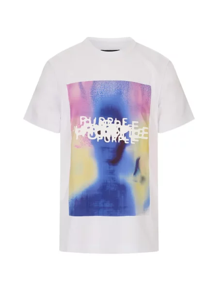 Tricou Purple Brand cu imagine alb