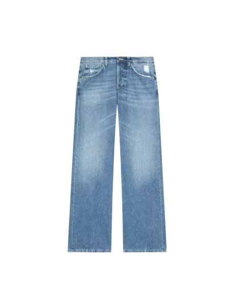 Szeroki spodnie palazzo Dondup niebieski