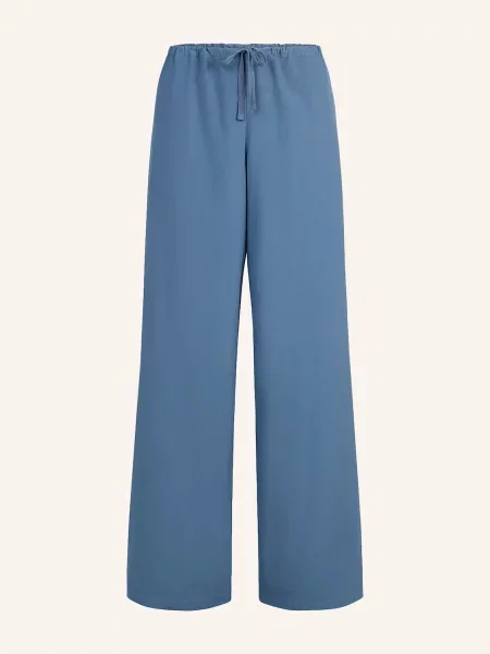 Skims Pohodlné Domácí Kalhoty Cotton Poplin tmavě modrá