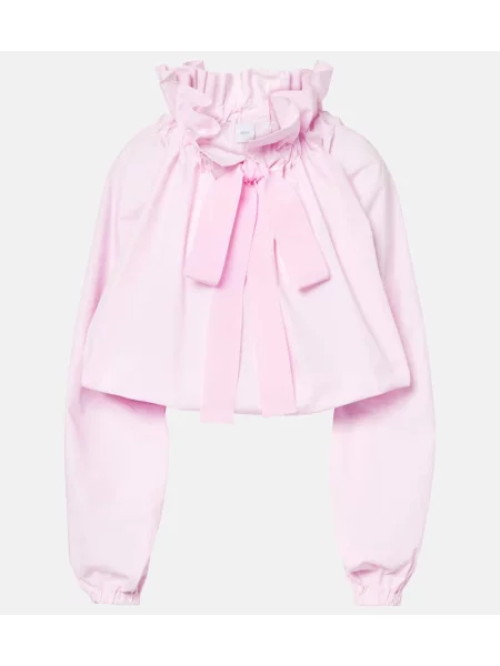 Top Patou z kokardką różowy