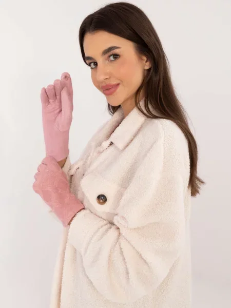 Mănuși Fashionhunters roz