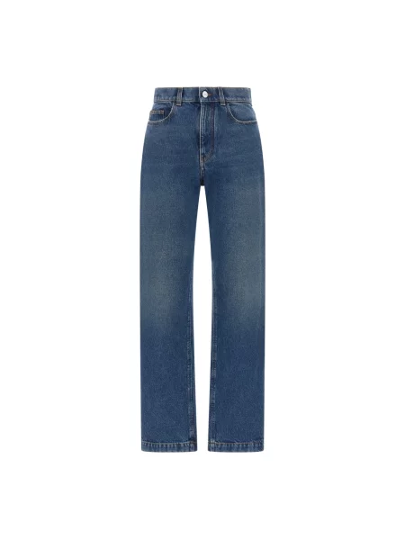 Jeansy straight leg Marni niebieskie