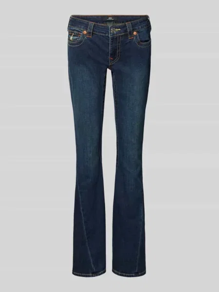 Jeansy Bootcut z mieszanka bawełny model JOEY' True Religion granatowe