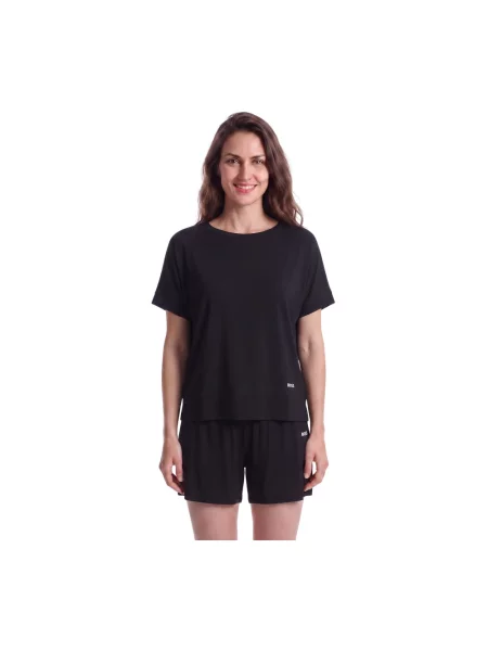 BOSS piżama Element_Short Set czarna