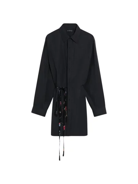 Rochie mini Balenciaga cu legături negru