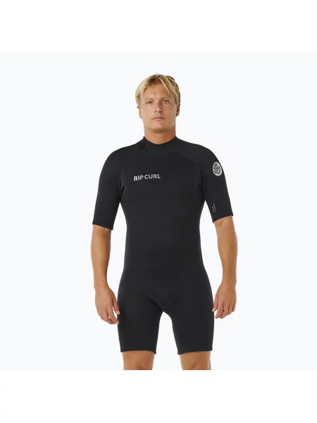 Мъжки неопреннов костюм за плуване Rip Curl Trad mm Back Zip Springsuit black черно