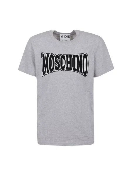 Koszulka Moschino z logo szara