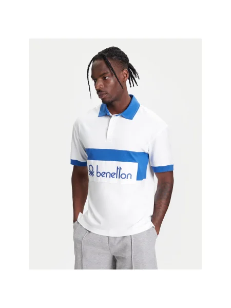 United Colors Of Benetton Pólóing Regular Fit fehér