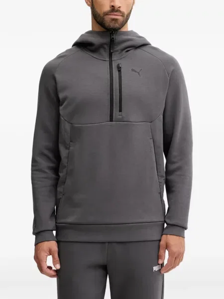 Hanorac cu glugă Puma cu imagine gri