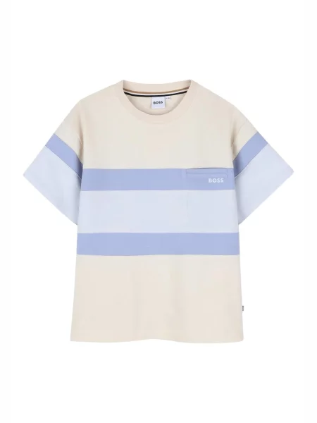 BOSS Majica T-shirt beige per bambino' bež