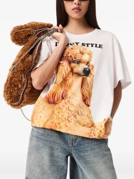 Tricou Stella Mccartney cu imagine alb