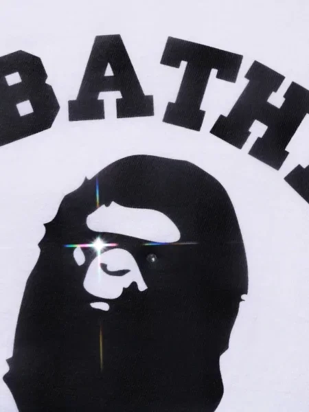 Tricou A Bathing Ape® cu imagine alb