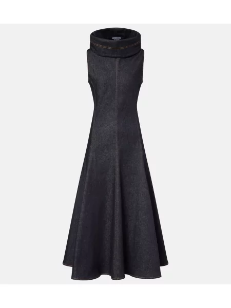 Rochie din denim Jacquemus până la genunchi de costum albastru