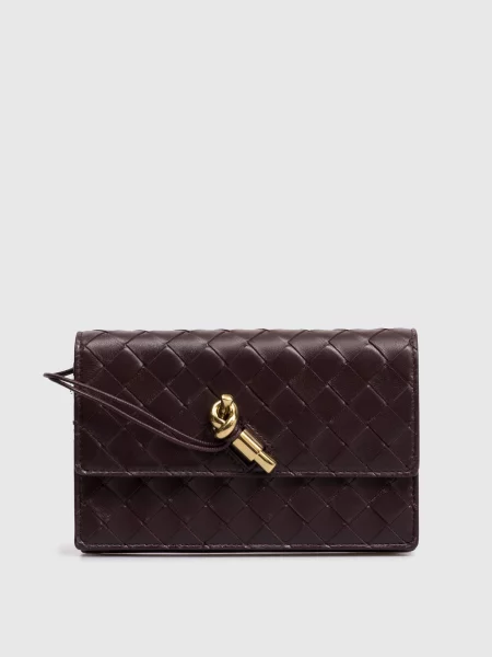 Шкіряна сумка Andiamo Bottega Veneta коричнева