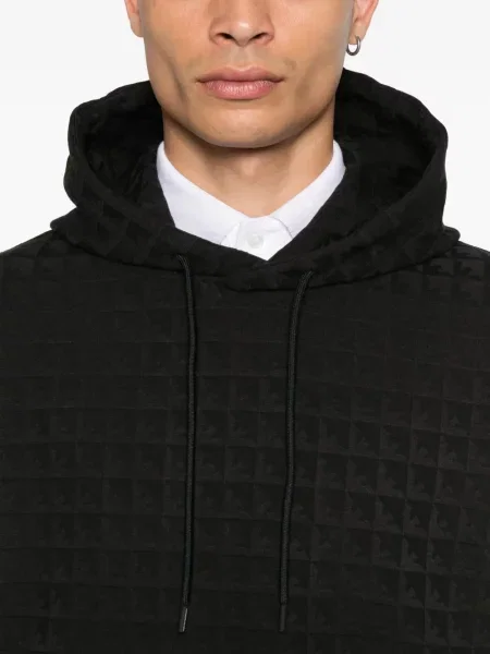 Hanorac cu glugă Emporio Armani negru