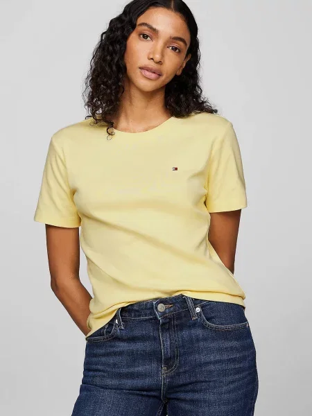 Футболка Tommy Hilfiger желтая
