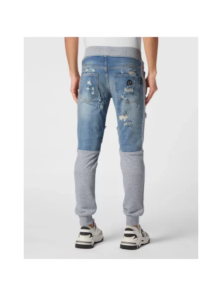 Jeansy Philipp Plein niebieskie