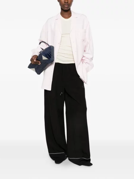 Pantaloni Sportmax cu cordon negru