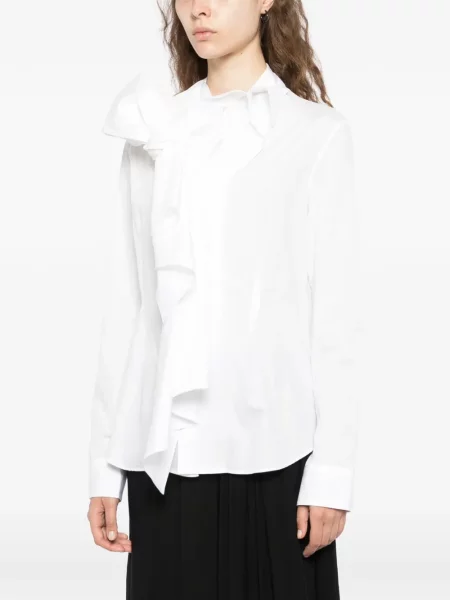 Πουκάμισο Yohji Yamamoto γραβάτες λευκό