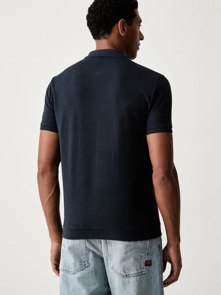 U.S. Polo Assn. férfi póló pamuttal RAISED HORIZONTAL OTTERMAN JERSEY