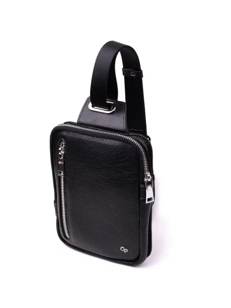 Кожаная сумка кросс-боди Grande Pelle черная