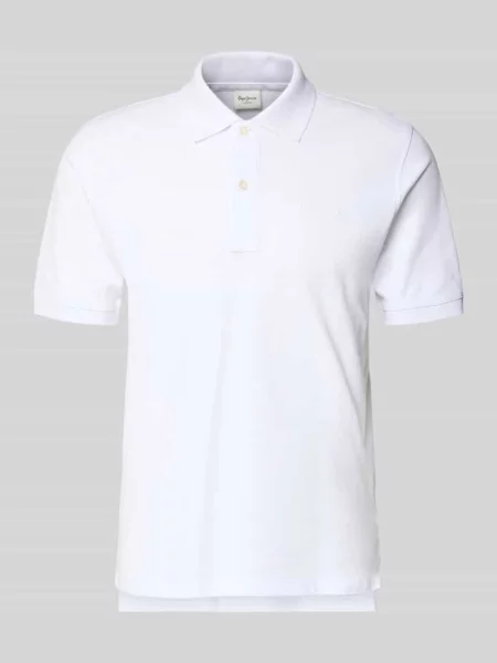 Koszulka polo o kroju regular fit z czystej bawełny model OSCAR' Pepe Jeans białe