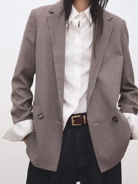 Блейзер MANGO бордовий