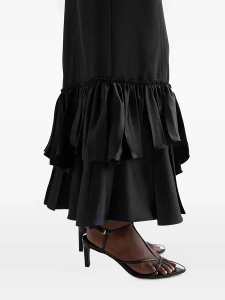 Rochie Jil Sander cu volane de costum negru