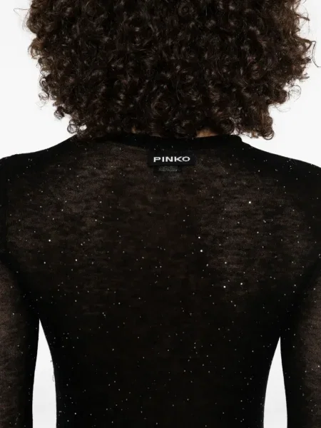 Top Pinko lung negru