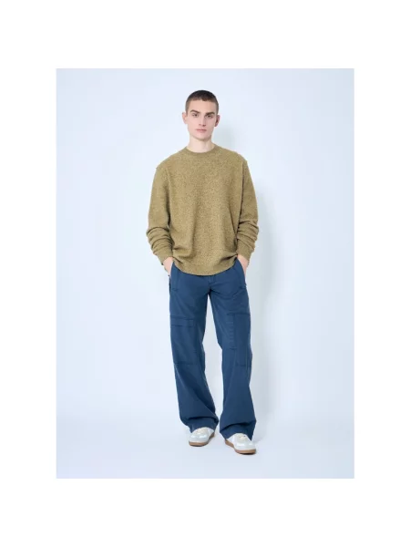 Lekkie spodnie cargo Mm6 Maison Margiela niebieskie