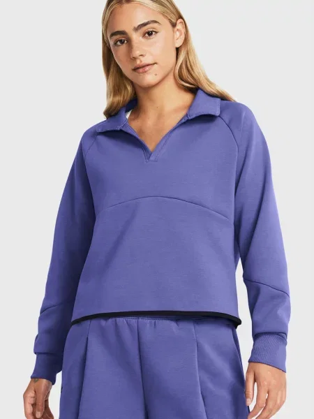 Укорочена спортивна кофта Under Armour фіолетова